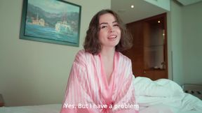 I shared a hotel room with my hot stepsister, she seduced me with her juicy pussy