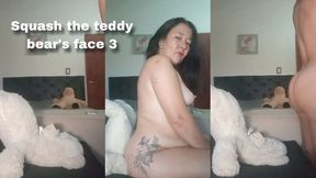 Squash the teddy bear's face 3