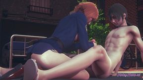 jujutsu kaisen hentai - nobara handjob, boobjob & blowjob - japanese asian manga anime game porn