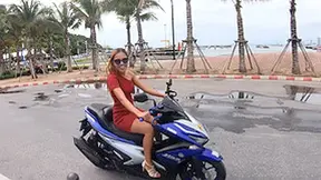 Thai Girlfriend Motobike Ride Followed By A Walk Beach Side & A Fuck