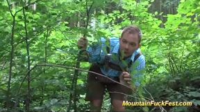 mountain threesome with black skinny