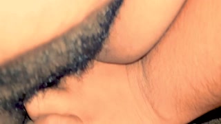 My pussy is so wet feeling my stepson's cock rubbing it