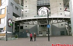 Real amsterdam whore fucked till cumshot