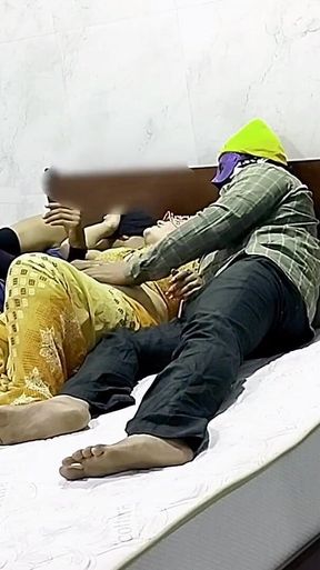 Andhra Desi Hot Wife Sharing with Friend Threesome Sex Hardcore Anal Sex Part One