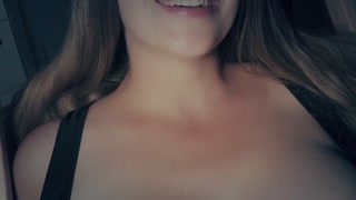 Home video of night sex with a busty wife. Wife's orgasm in a riding position.