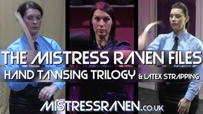 [1097] Mistress Raven Files Hand Tawsing Trilogy