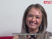 LETSDOEIT - French Rose Has Rough Sex On The Casting Couch
