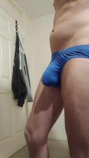 Showing off my cock in joggers