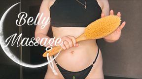 Intense Dry Brush Belly Massage Watch My Skin Turn Red