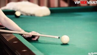 PINUP SEX - Bombshell Kattie Gold Has Pool Table Fun