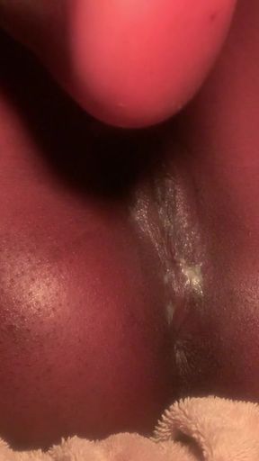 Hot steamy African Babe gets caught Masturbating then then gets fucked by Hard BBC Cock  Homemade  POV   Clip 3