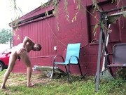 RISKY OUTDOOR PISSING AND KINKY NAKED PLAY