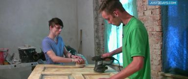 Construction site gay sex