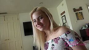 Cute Teen 18+ Aria Banks - Blond Hair Lady Pov