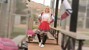 ”Two sexy cheerleader get it on in a lesbian scene - Ava Sinclaire, Leanna Lovings”