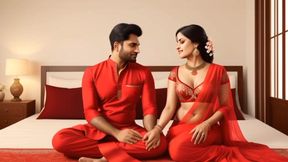 Hot indian housewife excited for sex with office boss