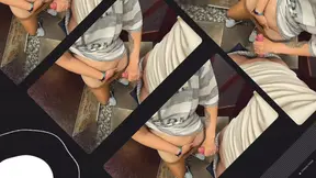 Stepsister Helps Stepbrother Cum Quickly in her PANTYHOSE