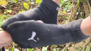 CRAZY Surprise SOCKJOB while Hiking. Sexual 19 Year Old
