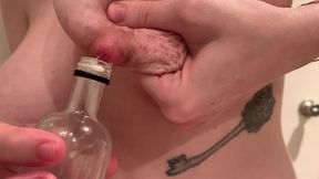 milking huge, full tits into tight little hole