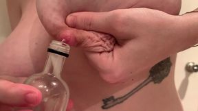 milking huge, full tits into tight little hole