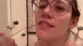 milking huge, full tits into tight little hole