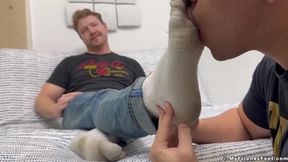 Dan Edwards Worship His Boyfriends Russ Big Feet