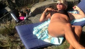 crossdresser enjoys a sunny day