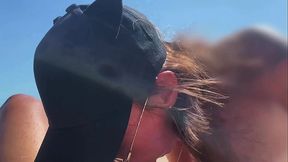 Super PoV Blowjob from Beauty Teen Girl in cap, Naked Nude Beach, Blowjob Sex Toys, Seashore