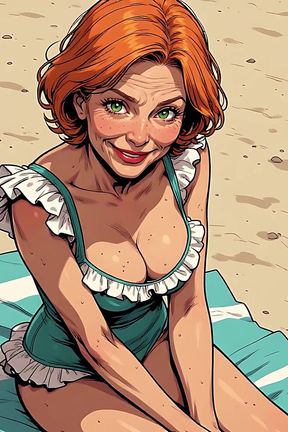 Revealing Swimsuits with Mature Cleavage (naughty Ai)