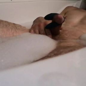 Play with My Cock in Bathtub with Sextoy