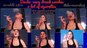 Dasha is back from party high...