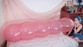 Stashia BTP's crystal pink Roomtex Caterpillar balloon - 480p