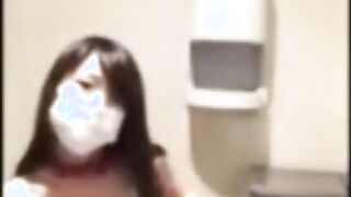 Japanese BDSM slut Yumi training herself.