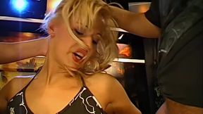 Tinchen Deepthroat Machine Gags on Thick Cocks