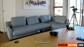 Cute Ebony baddie gives loud, deep throats while riding big dick