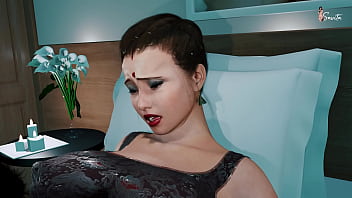 Desi Indian Stepmom having Sex with Her Stepson'_s Friend in the Bedroom