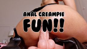 THE ANAL QUEEN! ATM, RIDING AND CREAMPIE
