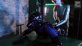 Strap-on Training the Rubber Toy