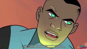 Green Lantern’s juicy black bubble butt gets bred raw