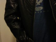 Jerk Off in Leather Jacket