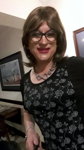 Crossdresser Fernanda Gomez Showing the Mess of Her "studio" Before Making Videos