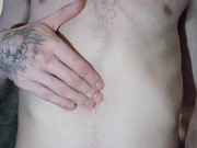 Stretching my unique belly button FETISH