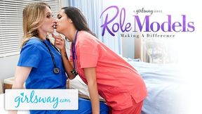 Steamy Lesbian Encounter As Gorgeous Nurse And Sensual Boss Explore Each Other's Desires
