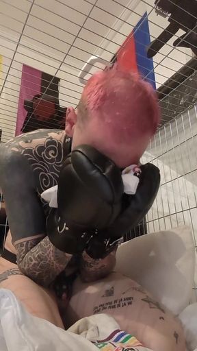Emotional moment from &quot;Day 13 of Chastity - Obeying Master Like a Good Sock-Sniffing Puppy&quot;