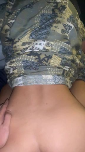 Hanging out with my stepsister while it was raining.