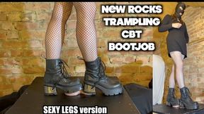 Hell under Gothic New Rock Boots - Cum Crushed from your Cock & Balls under Heavy Metal Heels **SEXY LEGS version** shoejob bootjob trampling crush stomping hard heavy extreme trample boot fetish goth Mistress Dolores cumshot