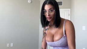 Horny Stepmom Seduces Him, Relieving His Frustration with Intense Fucking and Cumshots