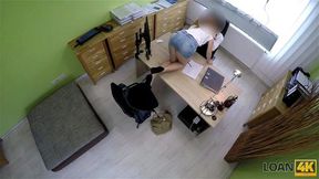 LOAN4K The girl can get a loan if she takes off all her clothes and has sex