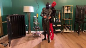 Ava Fetish-Art Puts Perv In The Box And Facefucks Him