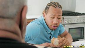 ”Ricky gets Caught Splattering Cum on Bloke's Daughter!”